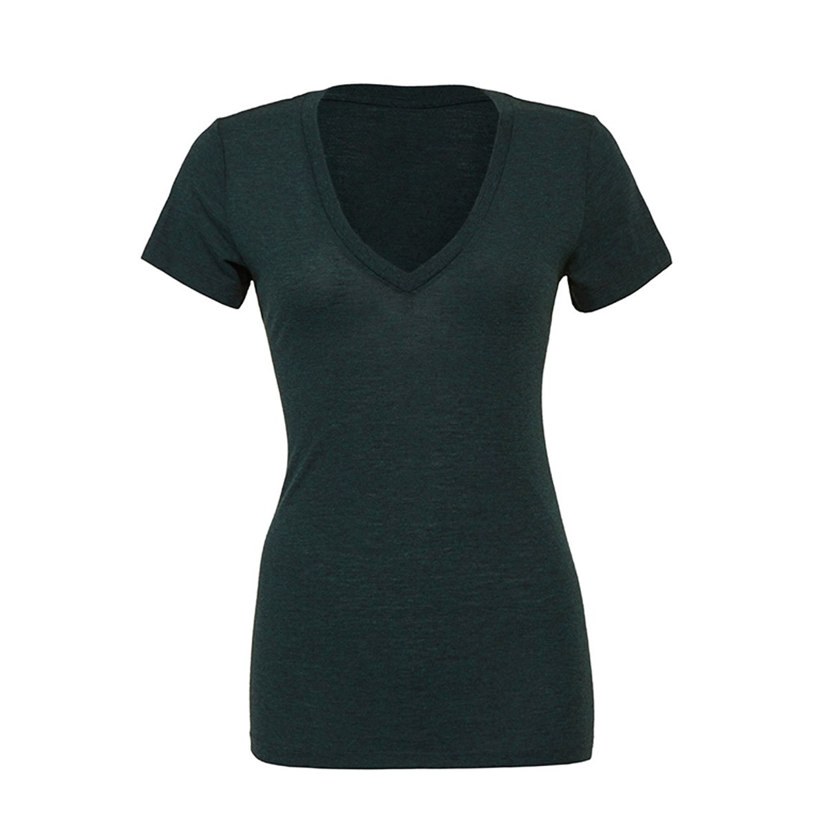 Triblend Short Sleeve Deep V-Neck Tee