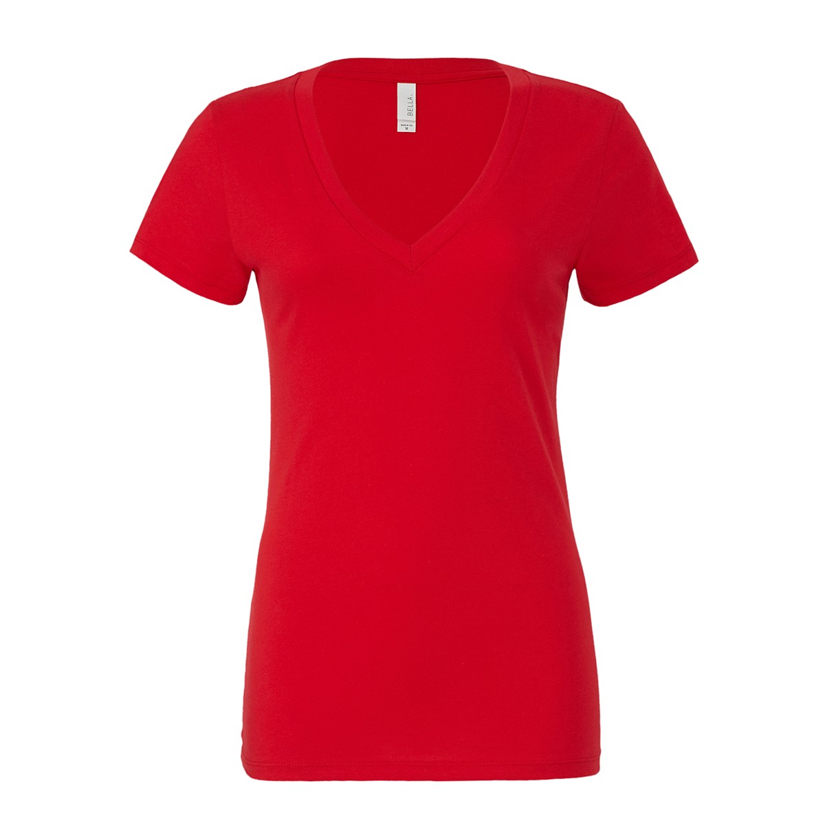 Women's Jersey Short Sleeve Deep V-Neck Tee